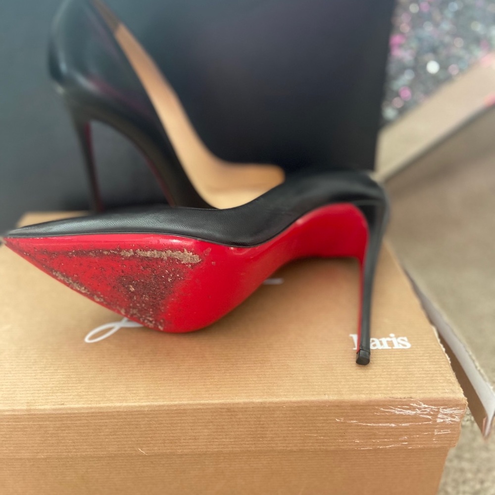Christian Louboutin So Kate black kid skin 120 - Picture 2 of 4